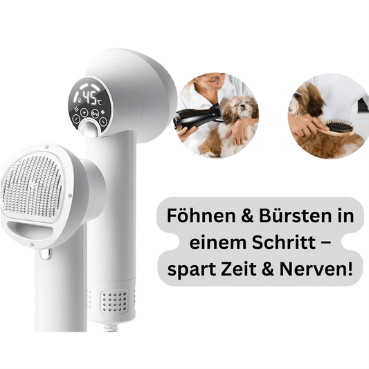 HairHero – Der 2-in-1 Haustier-Felltrockner für stressfreie Fellpflege + gratis E-Book