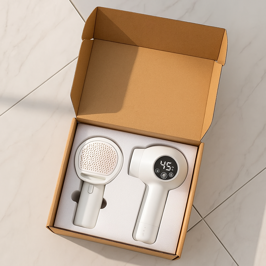 HairHero – Der 2-in-1 Haustier-Felltrockner für stressfreie Fellpflege + gratis E-Book